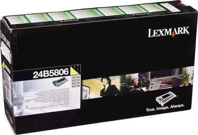 Zdjęcie produktu dla Lexmark 24B5806, 10000 stron(y), Żółty, 1 szt.