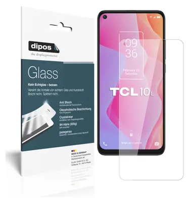 Produktbild von 1x Schutzfolie für TCL 10 5G - Anti-Shock 9H Folie dipos Glass Kunststoffglas