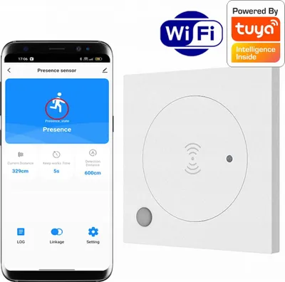 Produktbild von RTX Mikrowellen-Anwesenheitssensor WiFi TUYA Smart 230V Wandsensor