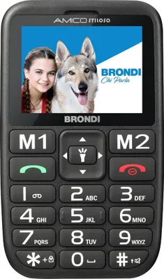 Produktbild von Brondi Amico Stiloso Mobiltelefon für ältere Menschen Dual SIM 2.4" Schwarz