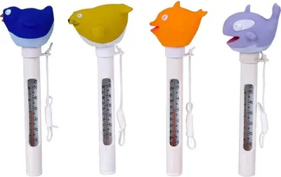 Obrázok produktu pre Plovákový teplomer - oranžová veľryba
