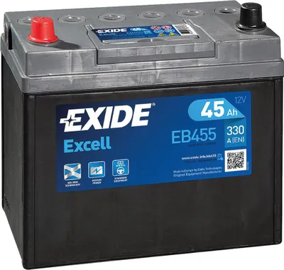 Immagine prodotto di Batteria per auto Exide EB455 Excell 12V 45Ah 300A