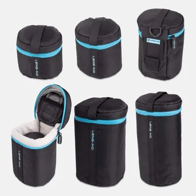 Produktbild von Objektivtasche mit Zipper und dicker Polsterung – M (10 x 16 cm)