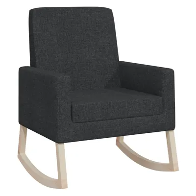 Produktbild von vidaXL Schaukelstuhl Schwarz Stoff