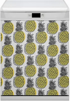 Produktbild von Magnete  Dekorative Magnet Folie für Geschirrspüler 60x80 cm Küche  - Ananasmuster