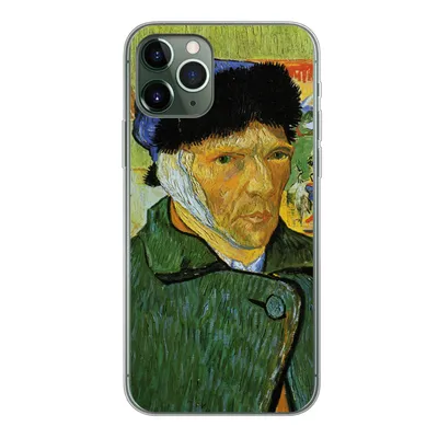 Produktbild von MuchoWow® Handyhülle Schutzhülle Hülle für iPhone 11 Pro Selbstbildnis mit verbundenem Ohr - Vincent van Gogh Silikon Softcase Handy Hülle - Handy