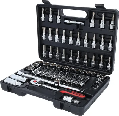 Image de KS TOOLS 3/8" CHROMEplus Jeu de douilles 61 pces - 918.0661