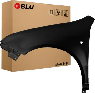 Image de BLU Aile Compatible avec Skoda Fabia I (6Y) 9910 Gauche Schwarz SchwarzMagie | 1999-2007 | Avant | Peint| Prêt à Monter | Galvanisé