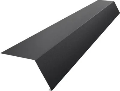 Produktbild von PRECIT Rinneneinhang ohne Wasserfalz Big Stone Tiefschwarz RAL 9005 2000 mm x 108 mm x 90 mm