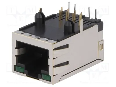 Produktbild von 1x Buchse PIN: 8 RJ45  abgeschirmt,mit LED,mit Trenntransformator LMJ2018813130DL3