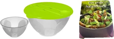 Produktbild von Salatschüssel mit Deckel + Schale + Kochbuch