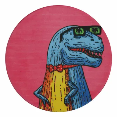 Produktbild von Maxwell & Williams DU0185 MULGA Untersetzer rund, 10,5 cm, Trex (Dinosaurier), Keramik - Kork