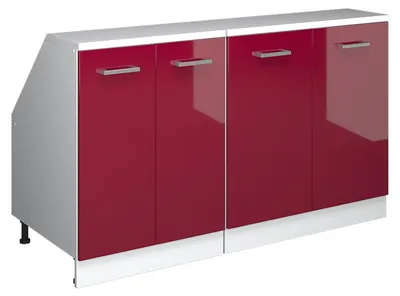 Produktbild von Dachschrägenschrank-Set Vicco Rion Rot Hochglanz 140 cm 2er Set Schrankkorpuss 60 cm Tiefe, Model 60216