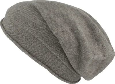 Kopka unifarbene Beanie aus 100% Baumwolle in grau