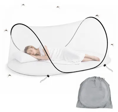 Imagen del producto de Klamboe plegable tipo pop-up, mosquitera, 200 x 80 x 56 cm, ideal para camping y para colocar sobre la cama