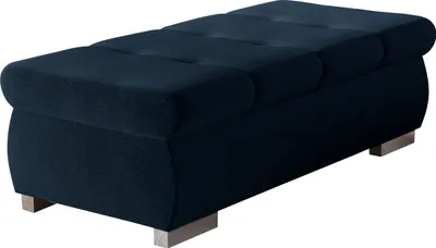 Produktbild von MIRJAN24 Polsterhocker Orkan Groß, Moderne Sitzhocker vom Hersteller, Holzkonstruktion, 120x60x39 cm (Farbe: Kronos 09)