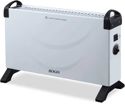 Zdjęcie produktu dla Sogo CAL-SS-18415, Elektryczny grzejnik konwektorowy, Wewnętrzna, Podłoga, Biały, Przyciski, Obrotowy, 2000 W