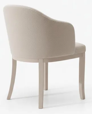 Immagine prodotto di Sedia da pranzo beige in legno con morbida imbottitura - Sedie da pranzo