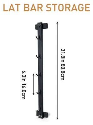 Obrázek produktu pro Lat Pull-down montážní regál, nástěnný organizér s robustními háčky pro fitness příslušenství
