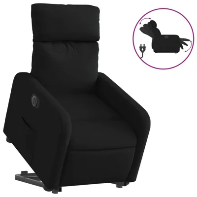 Produktbild von vidaXL Relaxsessel mit Aufstehhilfe Elektrisch Schwarz Stoff