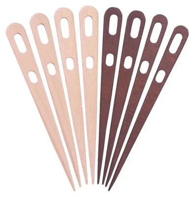 Produktbild von Solidchoice – Set mit 8 großen Stricknadeln aus Holz