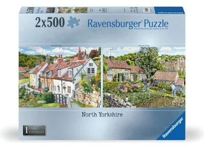 Immagine prodotto di RAVENSBURGER Puzzle "Kuschelhüttchen" N.1: Severn Yorkshire, 2 puzzle da 500 pezzi