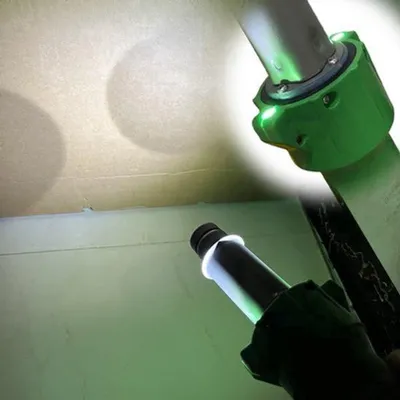 Immagine prodotto di Pistola saldatrice per plastica - Aria calda - Temperatura regolabile - 30-600°C - Con illuminazione a LED