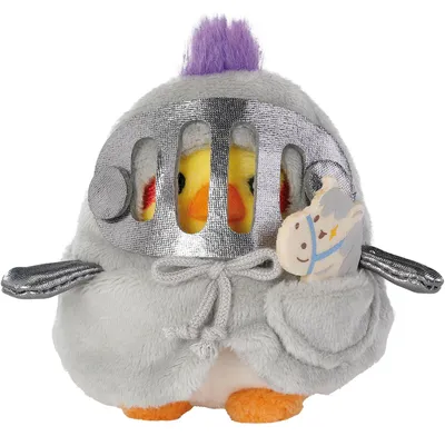 Image de nici Set Peluche Perruche Chipsy 8cm avec cheval cabré et costume de chevalier dans boîte cadeau 8,5x6,5x10cm Autres