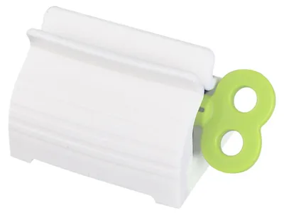 Image de Extracteur manuel pour tubes de dentifrice, rouleau doseur pour salle de bain, vert