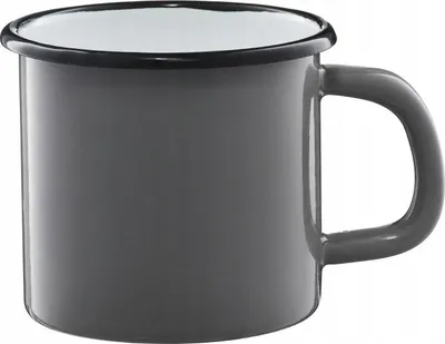 Obrázok produktu pre Šedý smaltovaný hrnček, 9 cm / 0,5 l