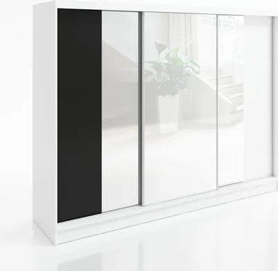 Produktbild von Schwebetürenschrank VENA 3-türiger Kleiderschrank mit 3 Spiegeln, 3 Kleiderstangen – Funktionalität und Eleganz!