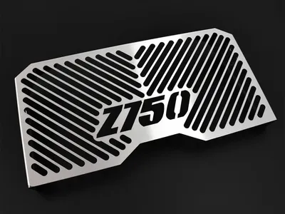 Obrázek produktu pro Kryt chladiče ZIEGER kompatibilní s Kawasaki Z 750 S Design Logo silver