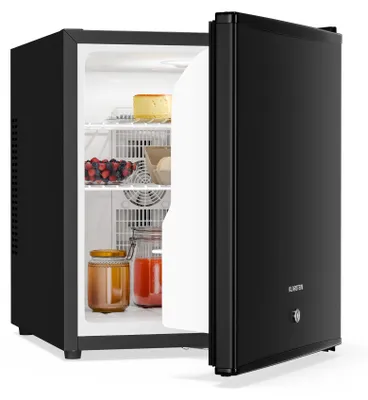 Produktbild von Klarstein Kühlschrank - mit Glastüre, 44L Mini-Kühlschrank für Getränke & Snacks, Kühlschrank Klein & Leise, Verstellbare Ablagen, Schloss, wechselbarer Türanschlag, höhenverstellbare Füße