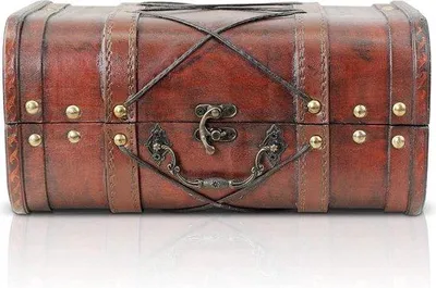 Produktbild von Famanu Piratenkiste Antik - 28 x 18 x 14 cm