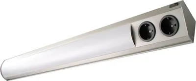 Produktbild von Corner Compact LED 12,9 W 4000K 1160mm mit Steckdose, Edelstahl Effekt