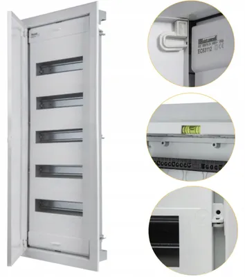 Obrázok produktu pre Rozvádzač 70 modulový pod omietku ElettroCanali EC63160 5-radový kovové dvierka