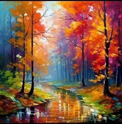 Immagine prodotto di Quadro diamante fai da te 40x30 cm Quadro diamante fai da te Fiume