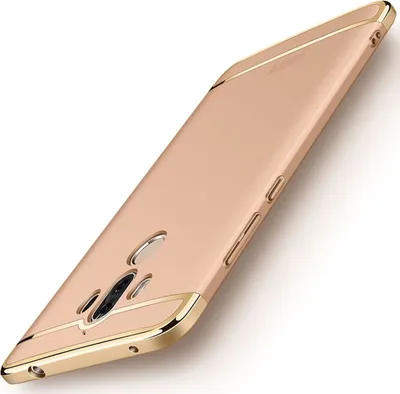 Produktbild von Handy Hülle Schutz Case für Huawei Mate 10 Bumper 3 in 1 Cover Chrom Gold