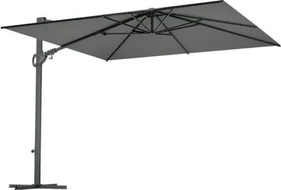 Obrázek produktu pro Slunečník výkyvný SOLUNA Orléans 300 x 300 cm tmavě šedý