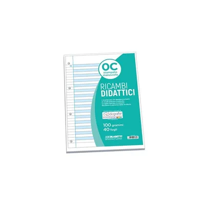 Produktbild von Blasetti 7433, Mehrfarbig, A4, 40 Blätter, 100 g/m², Liniertes Papier, Universal