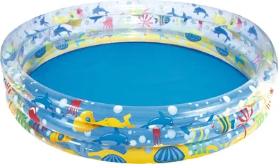 Obrázek produktu pro Bazén dětský nafukovací 3 komory mořský svět 152x30cm v sáčku 2+