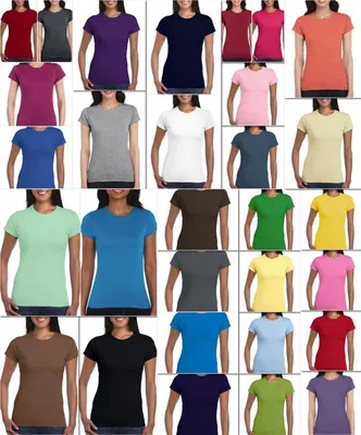 Produktbild von Gildan 64000L | Softstyle Damen T-Shirt - Farbe: White - Größe: XXL