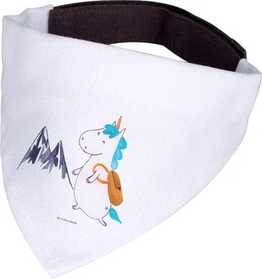 Produktbild von Mr. & Mrs. Panda Tuch Einhorn Bergsteiger - Weiß - Geschenk, Hundehalstuch, Berge, Einhörner, Halstuch, Hund, Für Hunde, Reisen, Unicorn, Urlaub