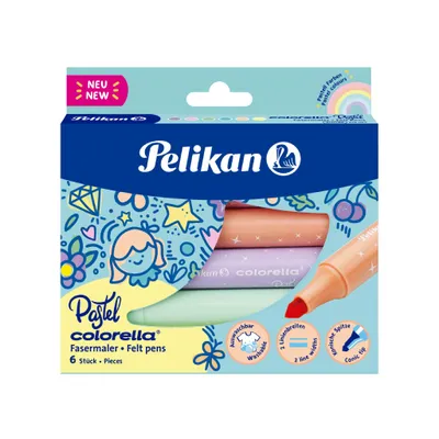Image de Pelikan Fasermaler Colorella Pastell 411/FS6 Faltschachtel