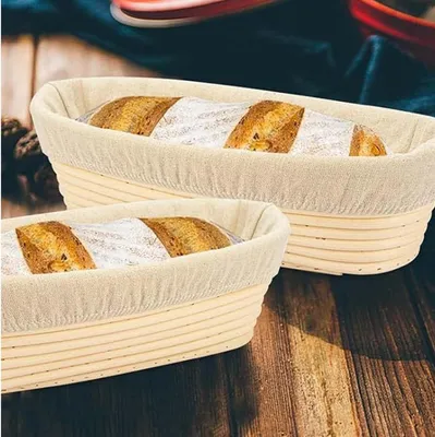 Produktbild von Gärkorb für Brot, Teigschüssel aus Rattan - Ideal für Hobby- und Profibäcker