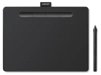 Produktbild von Wacom Intuos CTL-6100K-B, Kabelgebunden, 216 x 135 mm, USB, 7 mm, Stift, Schwarz