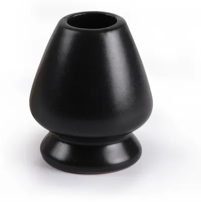 Produktbild von Matcha-Besenhalter aus Bambus, Schwarz, 10,5 x 6,2 cm, Spülmaschinenfest