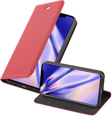 Produktbild von Cadorabo Hülle für Apple iPhone XS MAX Schutz Hülle in Rot Handyhülle Etui Case Cover Magnetverschluss