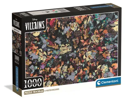 Immagine prodotto di CLEMENTONI - Compact 1000 pieces - Impossible Disney Villains