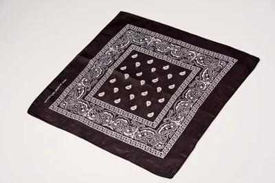 Produktbild von Bandana ca. 55x55 cm, schwarz, bedruckt